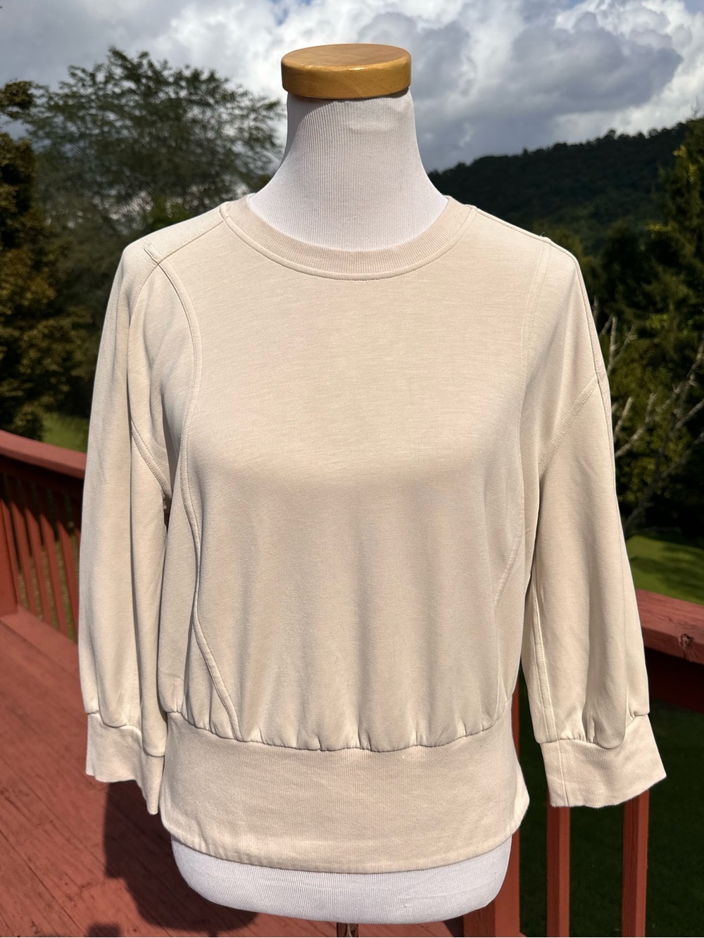 Lululemon Softstreme Ribbed-Hem Pullover Natural Ivory